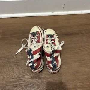 Converse Red White and Blue Sneakers